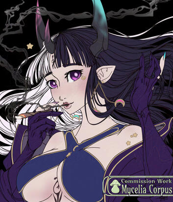 Smokin' hot | bust up/ transparent BG